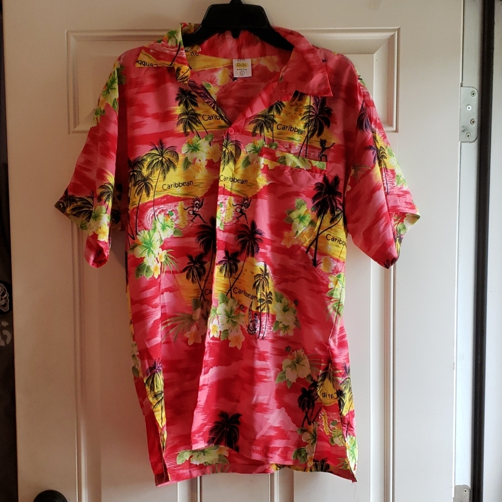 Caribbean cruise Beach wear shirt sz L